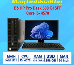 Bộ Máy Tính HP ProDesk 600 G1 Core I5-4570/8/256/20" Like New Fullbox