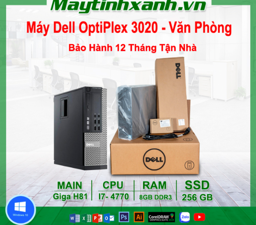 thùng cpu dell optilex 3020-7020-9020-i7-4770 
