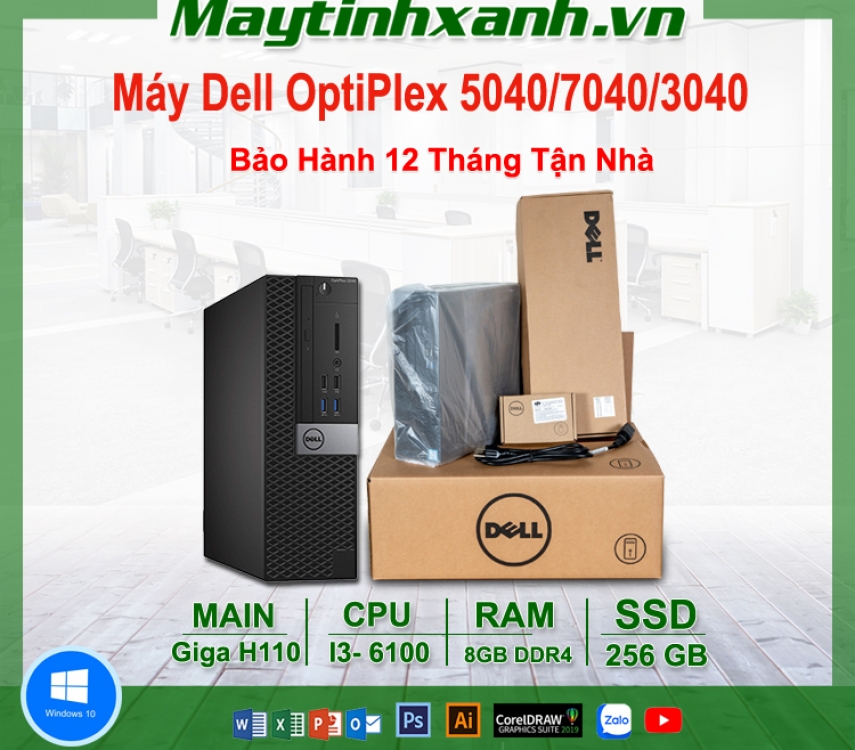 Máy bộ Dell OptiPlex 3010/7010/9010 SFF G 2030/4GB/128GB (1)